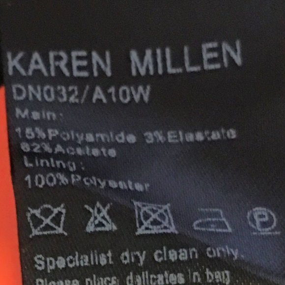 KAREN MILLEN  Black Lace Inset Cocktail Pencil Dress 𝐍𝐄𝐖 𝐖𝐈𝐓𝐇 𝐓𝐀𝐆𝐒! - Picture 15 of 16